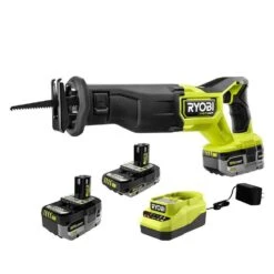 Ryobi ONE+ HP 18V Brushless Cordless Reciprocating Saw Kit With (2) 4.0 Ah Batteries, 2.0 Ah Battery, And Charger