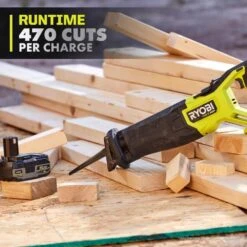 Ryobi ONE+ HP 18V Brushless Cordless Reciprocating Saw Kit With 4.0 Ah HIGH PERFORMANCE EDGE Battery And Charger -RYOBI TOOLS SALE ryobi reciprocating saws pblrs02b pbp1104 pcg004 1d 1000