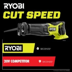 Ryobi ONE+ HP 18V Brushless Cordless Reciprocating Saw Kit With 4.0 Ah HIGH PERFORMANCE EDGE Battery And Charger -RYOBI TOOLS SALE ryobi reciprocating saws pblrs02b pbp1104 pcg004 4f 1000