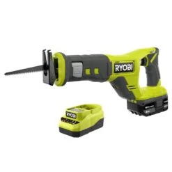 Ryobi ONE+ 18-Volt Cordless Reciprocating Saw Kit With 4.0 Ah Battery And Charger