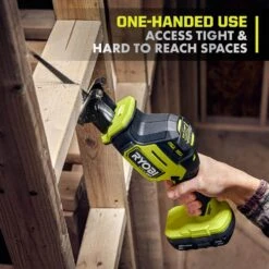 Ryobi ONE+ HP 18V Brushless Cordless Compact One-Handed Reciprocating Saw Kit With 2.0 Ah Battery And Charger -RYOBI TOOLS SALE ryobi reciprocating saws psbrs02k1 77 1000