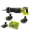 Ryobi ONE+ 18V HIGH PERFORMANCE Kit W/ (2) 4.0 Ah Batteries, 2.0 Ah Battery, 2-Port Charger, & ONE+ HP Brushless Recip Saw