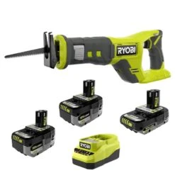 Ryobi ONE+ 18V HIGH PERFORMANCE Kit W/ (2) 4.0 Ah Batteries, 2.0 Ah Battery, Charger, & ONE+ 18V Reciprocating Saw