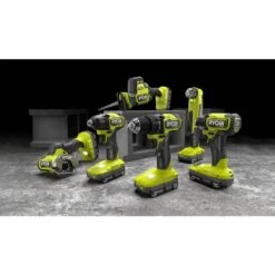 Ryobi ONE+ HP 18V Brushless Cordless Compact 3/8 In. Right Angle Drill With 1.5 Ah Battery -RYOBI TOOLS SALE ryobi right angle drills psbra02b pbp002 4f 1000