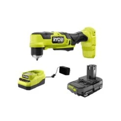 Ryobi ONE+ HP 18V Brushless Cordless Compact 3/8 In. Right Angle Drill Kit With (1) 1.5 Ah Battery And 18V Charger