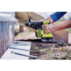Ryobi ONE+ HP 18V Brushless Cordless Compact 5/8 In. SDS Rotary Hammer Kit With 2.0 Ah HIGH PERFORMANCE Battery And Charger -RYOBI TOOLS SALE ryobi rotary hammers psbrh01k1 1f 1000