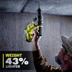 Ryobi ONE+ HP 18V Brushless Cordless Compact 5/8 In. SDS Rotary Hammer Kit With 2.0 Ah HIGH PERFORMANCE Battery And Charger -RYOBI TOOLS SALE ryobi rotary hammers psbrh01k1 a0 1000