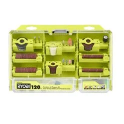 Ryobi Rotary Tool 120-Piece All-Purpose Kit (For Wood, Metal And Plastic)