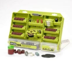 Ryobi Rotary Tool 150-Piece Twist Lock All-Purpose Kit (For Wood, Metal, And Plastic) -RYOBI TOOLS SALE ryobi rotary tool accessory kits a90as150 40 1000