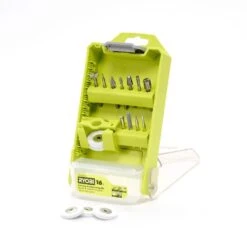 Ryobi Rotary Tool 16-Piece Carving And Engraving Kit (For Wood, Metal, Plastic, Glass And Stone) -RYOBI TOOLS SALE ryobi rotary tool accessory kits a90as16 40 1000