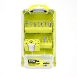 Ryobi Rotary Tool 16-Piece Carving And Engraving Kit (For Wood, Metal, Plastic, Glass And Stone)