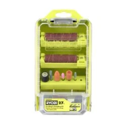 Ryobi Rotary Tool 27-Piece Sanding And Grinding Kit For Wood, Metal, Plastic, Glass And Stone)