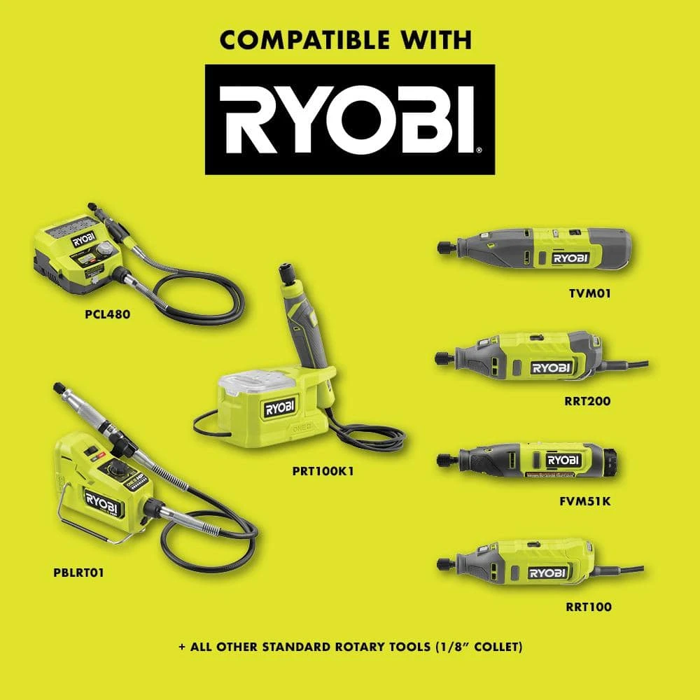 Ryobi Rotary Tool 29-Piece Sanding And Polishing Kit (For Wood, Metal And Plastic) 2 Ryobi Rotary Tool 29-Piece Sanding And Polishing Kit (For Wood, Metal And Plastic) - Image 2