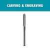 Ryobi Rotary Tool 1/8 In. Carbide Ball End Engraving Burr (For Metal, Plastic And Wood)