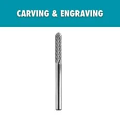 Ryobi Rotary Tool 1/8 In. Carbide Ball End Engraving Burr (For Metal, Plastic And Wood)