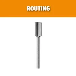 Ryobi Rotary Tool 1/4 In. Straight Routing Bit (For Wood And Plastic)