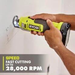 Ryobi ONE+ 18V Cordless Cut-Out Tool With ONE+ 18V 2.0 Ah HIGH PERFORMANCE Battery -RYOBI TOOLS SALE ryobi rotary tools pcl540b pbp003 66 1000
