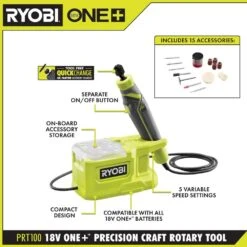 Ryobi ONE+ 18V Cordless Precision Rotary Tool (Tool Only) -RYOBI TOOLS SALE ryobi rotary tools prt100b 40 1000