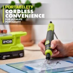 Ryobi ONE+ 18V Cordless Precision Craft Rotary Tool Kit With 2.0 Ah Battery And Charger 16 Ryobi ONE+ 18V Cordless Precision Craft Rotary Tool Kit With 2.0 Ah Battery And Charger -RYOBI TOOLS SALE ryobi rotary tools prt100k1 a0 1000