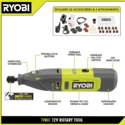 Ryobi 12V Cordless Rotary Tool Kit -RYOBI TOOLS SALE ryobi rotary tools tvm01 40 1000