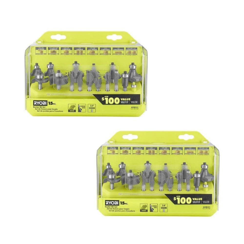 Ryobi Shank Carbide Router Bit Set (30-Piece) 1 Ryobi Shank Carbide Router Bit Set (30-Piece)