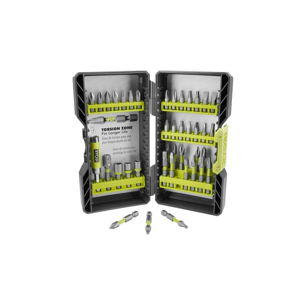 Ryobi Impact Rated Screwdriver Drill Bit Kit (40-Piece) 4 Ryobi Impact Rated Screwdriver Drill Bit Kit (40-Piece) - Image 4