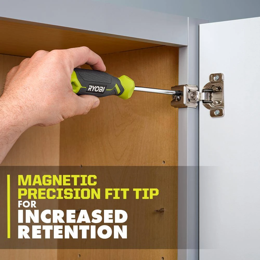 Ryobi Screwdriver Set (4-Piece) With Cushion Grip Handles 4 Ryobi Screwdriver Set (4-Piece) With Cushion Grip Handles - Image 4