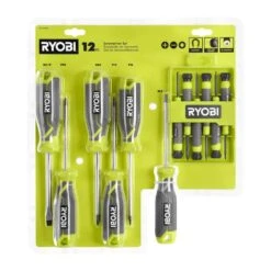 Ryobi Screwdriver Set (12-Piece) With Cushion Grip Handles -RYOBI TOOLS SALE ryobi screwdriver sets rhsds04 4f 1000