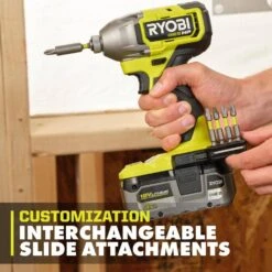 Ryobi RAIL System Accessory Set (3-Piece) With Base, Magnetic Bit Bar Attach, 180° Magnetic Tray, (2) Screws, (4) Impact Bits -RYOBI TOOLS SALE ryobi specialty power tool accessories a10ra01 66 1000