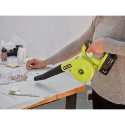 Ryobi ONE+ 18V Cordless Compact Workshop Blower With 2.0 Ah Battery And Charger -RYOBI TOOLS SALE ryobi specialty power tools p755 psk005 4f 1000