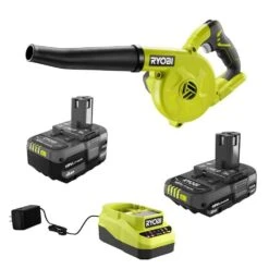 Ryobi ONE+ 18V Lithium-Ion Kit With 2.0 Ah And 4.0 Ah Batteries, Charger, And ONE+ 18V Cordless Compact Workshop Blower -RYOBI TOOLS SALE ryobi specialty power tools psk106sb p755 d4 1000