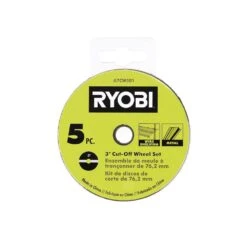 Ryobi 3 In. Aluminum Oxide Cut-Off Wheel Set (5-Piece) -RYOBI TOOLS SALE ryobi specialty saw blades a7cw501 40 1000