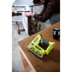 Ryobi ONE+ 18V Cordless Compression Drive 3/8 In. Crown Stapler Kit With 2.0 Ah Battery And Charger -RYOBI TOOLS SALE ryobi staple guns p317k1n 66 1000