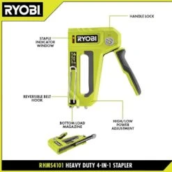 Ryobi Heavy Duty 4-in-1 Stapler -RYOBI TOOLS SALE ryobi staple guns rhms4101 40 1000