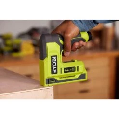 Ryobi USB Lithium 4-in-1 Stapler/Nailer Kit With 3.0 Ah Battery, Charging Cable, And FREE USB Lithium 2.0 Ah Battery -RYOBI TOOLS SALE ryobi staplers fvn51k fvb02 77 1000