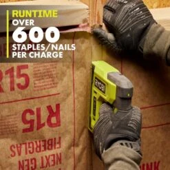 Ryobi USB Lithium 4-in-1 Stapler/Nailer Kit With 3.0 Ah Battery, Charging Cable, And FREE USB Lithium 2.0 Ah Battery -RYOBI TOOLS SALE ryobi staplers fvn51k fvb02 c3 1000