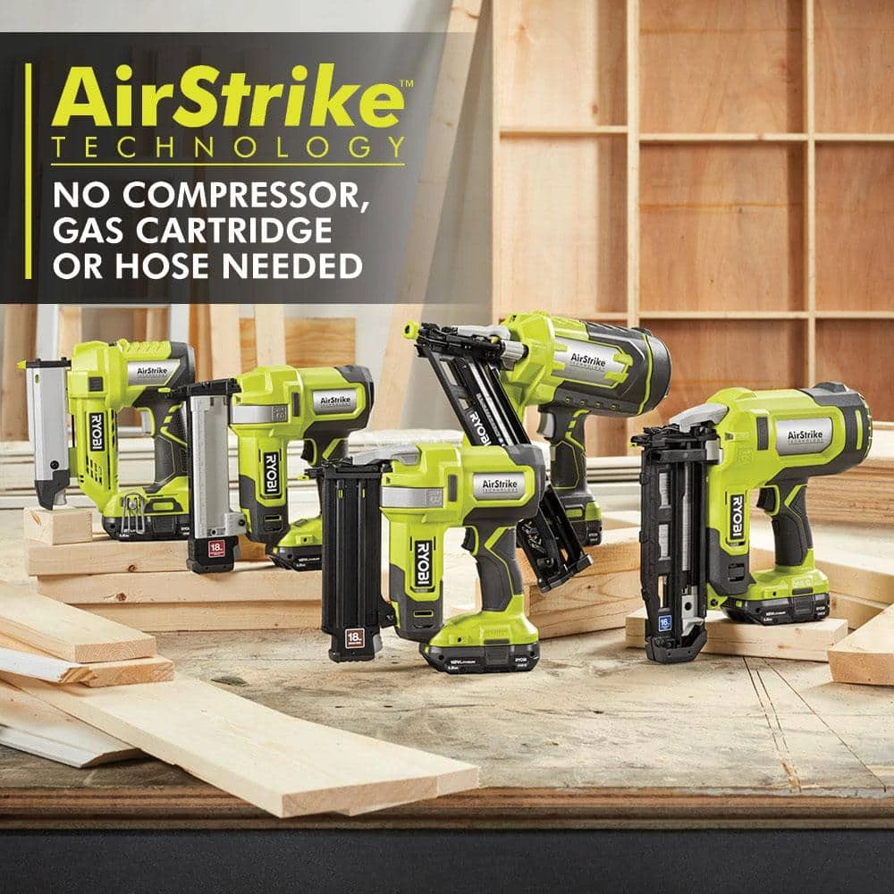 Ryobi ONE+ 18V AirStrike 18-Gauge Cordless Cordless Narrow Crown Stapler 9 Ryobi ONE+ 18V AirStrike 18-Gauge Cordless Cordless Narrow Crown Stapler - Image 9