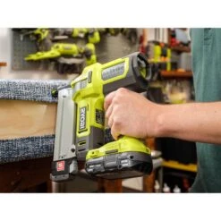 Ryobi ONE+ Airstrike 18GA Narrow Crown Stapler Kit With 2.0Ah Battery And Charger -RYOBI TOOLS SALE ryobi staplers p361k c3 1000