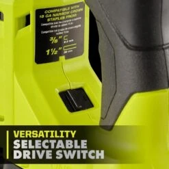 Ryobi ONE+ HP 18V Brushless Cordless 18-Gauge Narrow Crown Stapler (Tool Only) -RYOBI TOOLS SALE ryobi staplers pbl324b 1f 1000