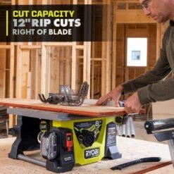 Ryobi ONE+ HP 18V Brushless Cordless 8-1/4 In. Compact Portable Jobsite Table Saw And Miter Saw Kit W/ (2) Batteries & Charger -RYOBI TOOLS SALE ryobi stationary table saws pblts01k pbt01b 1d 1000
