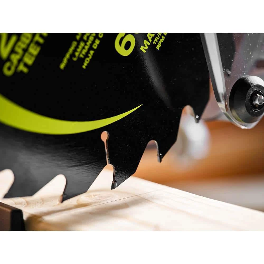 Ryobi 10 In. 24 Carbide Teeth Thin Kerf Miter Saw Blade 5 Ryobi 10 In. 24 Carbide Teeth Thin Kerf Miter Saw Blade - Image 5