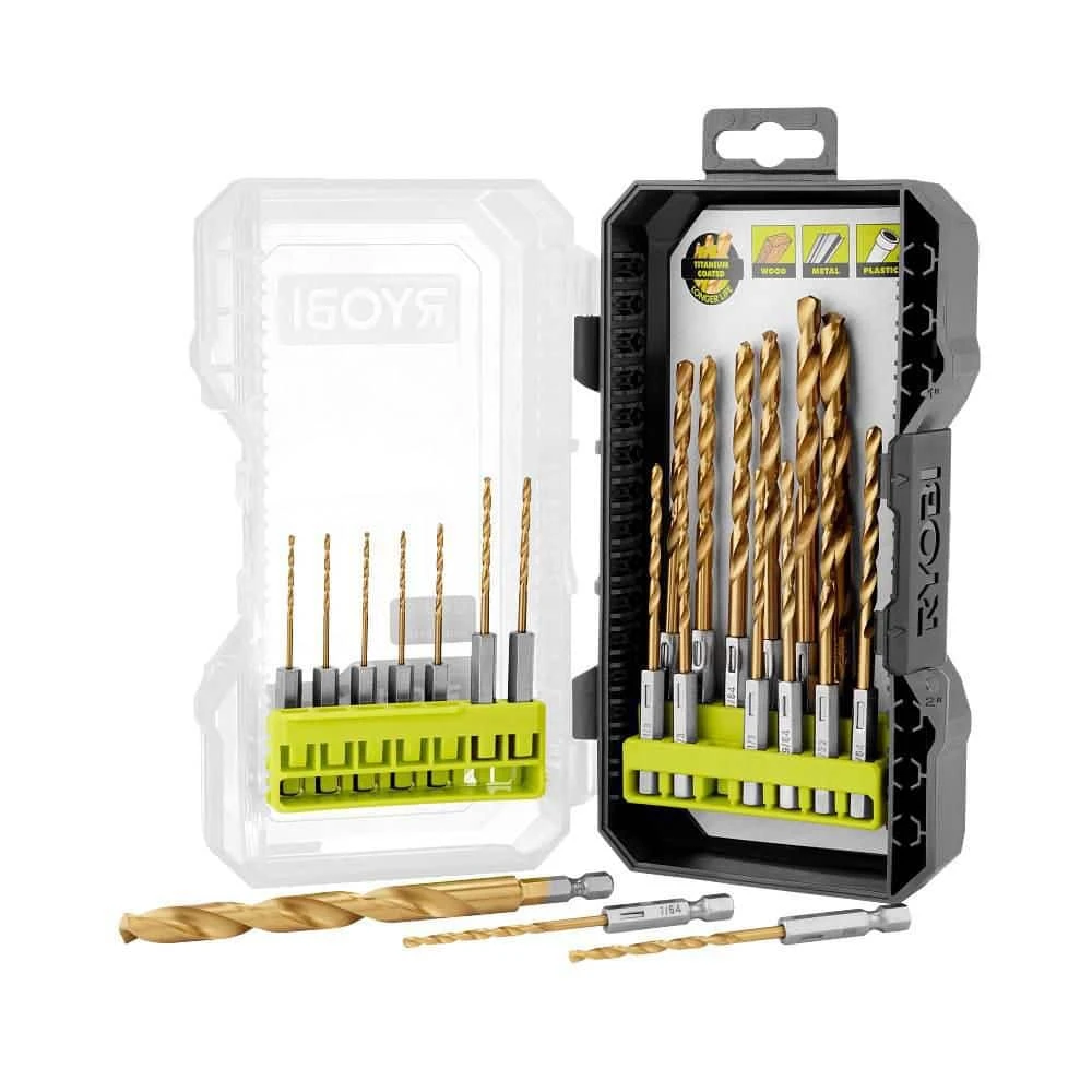 Ryobi Titanium Drill Bit Set (22-Piece) 1 Ryobi Titanium Drill Bit Set (22-Piece)