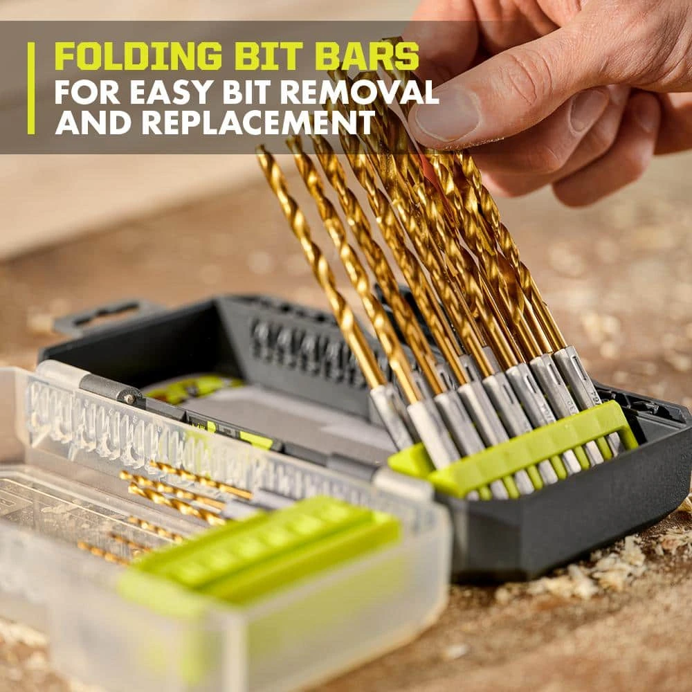 Ryobi Titanium Drill Bit Set (22-Piece) 7 Ryobi Titanium Drill Bit Set (22-Piece) - Image 7