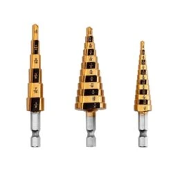 Ryobi Step Drill Bit Set (3-Pieces) -RYOBI TOOLS SALE ryobi twist drill bits a97301 1d 1000