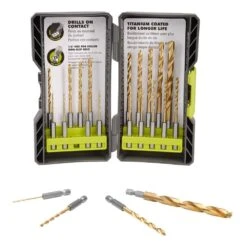 Ryobi Titanium Twist Drill Bit Kit (22-Piece) -RYOBI TOOLS SALE ryobi twist drill bits ar2042 a0 1000