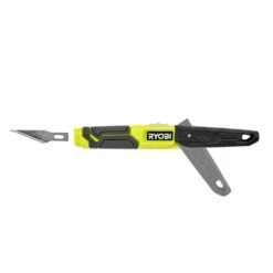 Ryobi Quick Change Hobby Knife With #11 Steel Precision Hobby Knife Replacement Utility Knife Blades (5-Piece) -RYOBI TOOLS SALE ryobi utility knives rhckp04 rhckb5011 c3 1000
