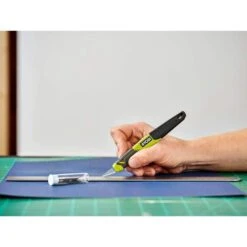 Ryobi Quick Change Hobby Knife With #11 Steel Precision Hobby Knife Replacement Utility Knife Blades (5-Piece) -RYOBI TOOLS SALE ryobi utility knives rhckp04 rhckb5011 fa 1000