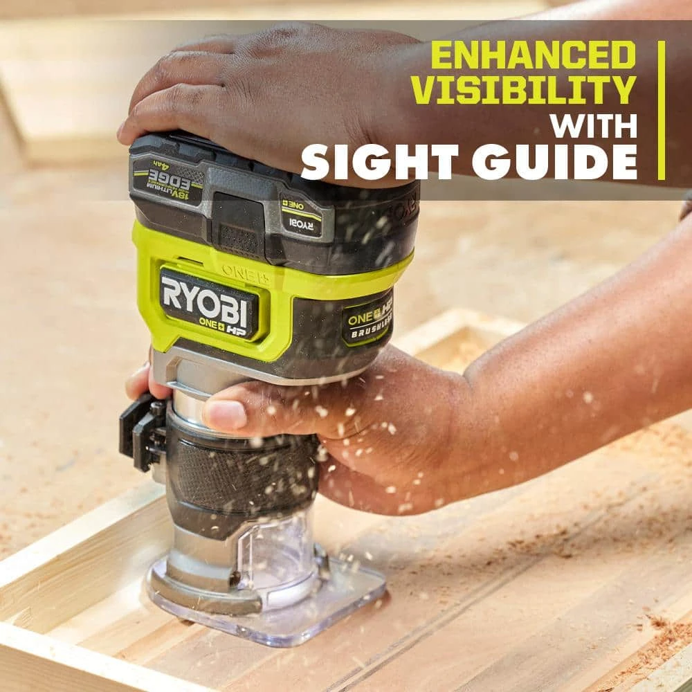 Ryobi ONE+ HP 18V Brushless Cordless Compact Router (Tool Only) 7 Ryobi ONE+ HP 18V Brushless Cordless Compact Router (Tool Only) - Image 7