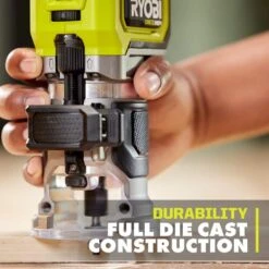 Ryobi ONE+ HP 18V Brushless Cordless Compact Router Kit With 2.0 Ah HIGH PERFORMANCE Battery And Charger -RYOBI TOOLS SALE ryobi wood routers pblrr01k1 66 1000
