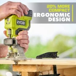 Ryobi ONE+ 18V Cordless Compact Router Kit With 2.0 Ah Battery, Charger, And 24-Piece Router Bit Set -RYOBI TOOLS SALE ryobi wood routers pcl424k1 a252401 66 1000